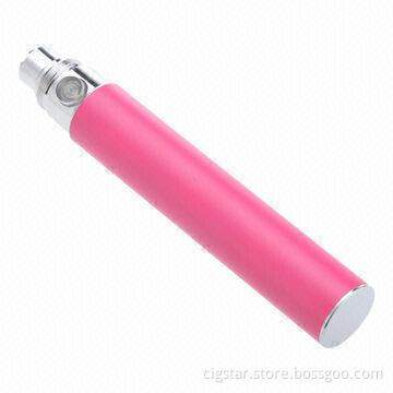 Rechargeable and colorful ego battery with 650/900/1,100mAh